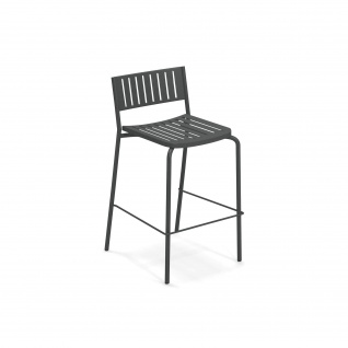 2 Stück • Emu Bridge Barstühle • Barhocker mit Metall Sitzschale, stapelbar 2