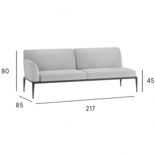 Fast New Joint 3-Sitzer-Sofa mit linker Armlehne - Vorschau 3