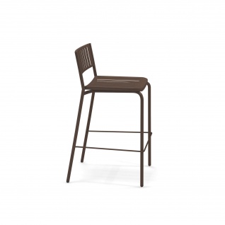 2 Stück • Emu Bridge Barstühle • Barhocker mit Metall Sitzschale, stapelbar 4