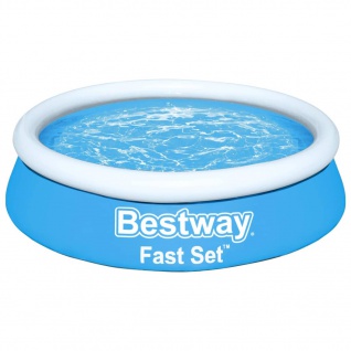 Bestway Fast Set Aufblasbarer Pool Rund 183x51 cm Blau 2