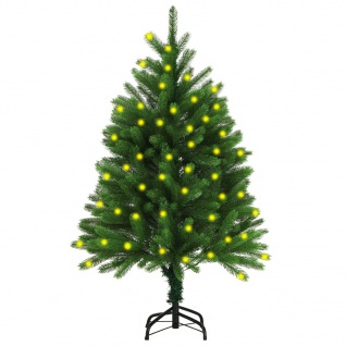 vidaXL Künstlicher Weihnachtsbaum mit LEDs 120 cm Grün