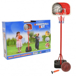 vidaXL Tragbares Basketball-Spielset Verstellbar 138, 5-166 cm