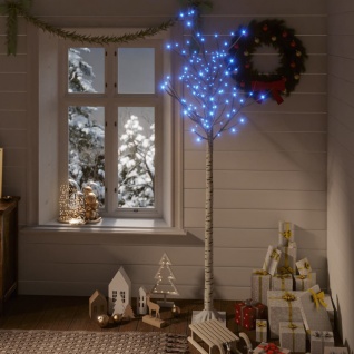 vidaXL Weihnachtsbaum 180 LEDs 1, 8m Blau Weide Indoor Outdoor