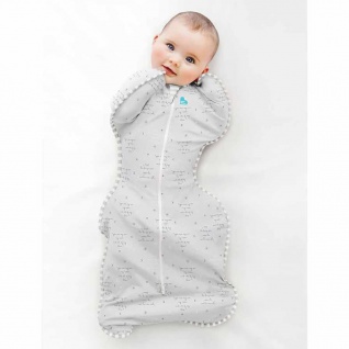 Love to Dream Baby-Schlafsack Swaddle Up Lite Stufe 1 M Textgrau