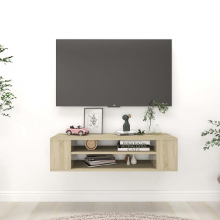 vidaXL TV-Hängeschrank Sonoma-Eiche 100x30x26, 5 cm Spanplatte