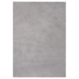 vidaXL Teppich Kunstkaninchenfell 200x300 cm Grau