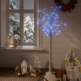 vidaXL Weihnachtsbaum 140 LEDs 1, 5 m Blau Weide Indoor Outdoor