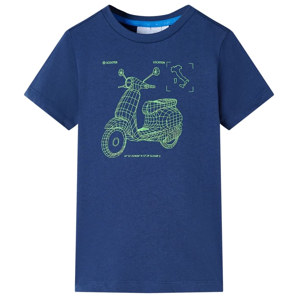 Kinder-T-Shirt Dunkelblau 116