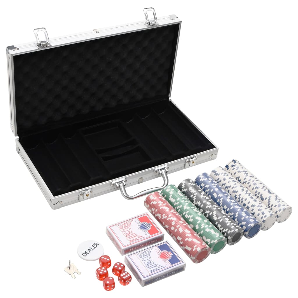 vidaXL Pokerchips-Set 300 Stk. 11, 5 g
