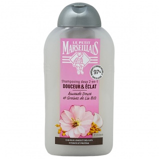 Le Petit Marseillais Shampoo mit Flachs und Mandelmilch langes brüchiges Haar 250 ml - Vorschau 1