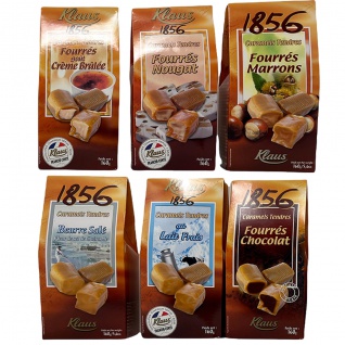 Chocolat Klaus zarte Karamellbonbons 160 Gramm - verschiedene Füllungen