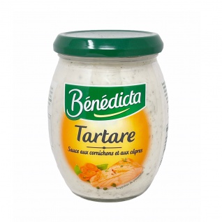 Bénédicta Tartare Sauce aux cornichons et aux câpres Tartarsauce mit Gewürzgurken und Kapern 260g
