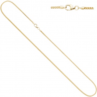 Bingokette 585 Gelbgold 1, 2 mm 38 cm Gold Kette Halskette Goldkette Karabiner