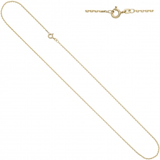 Ankerkette 585 Gelbgold 1, 2 mm 36 cm Gold Kette Halskette Goldkette Federring