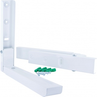 SCHWAIGER -TVH6052 012- Klappbarer Gerätewandhalter für Standgeräte (z.B. Mikrowelle), Weiß