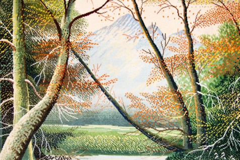 Morgenland Bild-Teppich - 150 x 100 cm - grün - Vorschau 4