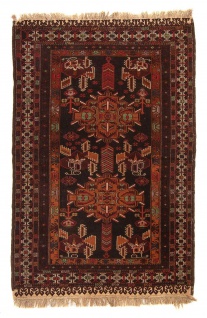 Morgenland Afghan Teppich - 189 x 127 cm - braun