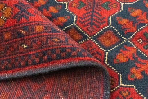 Morgenland Afghan Teppich - Kunduz - 146 x 99 cm - rot - Vorschau 5