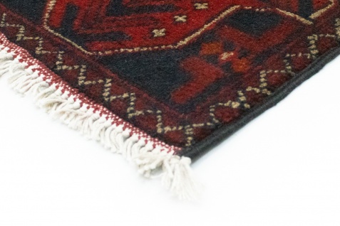 Morgenland Afghan Teppich - Kunduz - 125 x 83 cm - rot 2