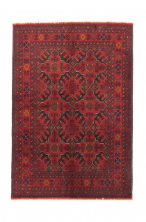 Morgenland Afghan Teppich - Kunduz - 146 x 99 cm - rot