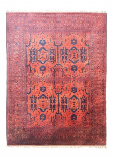 Morgenland Afghan Teppich - Kunduz - 335 x 225 cm - dunkelrot