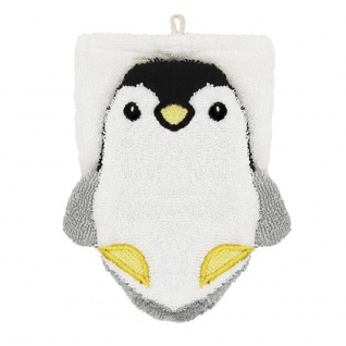BIO Waschlappen für Kinderhände, Pinguin Philipp klein