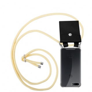 Cadorabo Handy Kette für Apple iPhone 8 PLUS / 7 PLUS / 7S PLUS in CREME BEIGE Silikon Necklace Umhänge Hülle mit Silber Ringen, Kordel Band Schnur und abnehmbarem Etui Schutzhülle