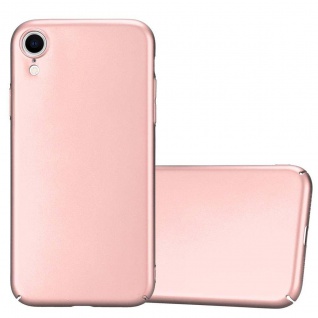 Cadorabo Hülle kompatibel mit Apple iPhone XR in METALL ROSÉ GOLD - Hard Case Schutzhülle in Metall Optik gegen Kratzer und Stöße