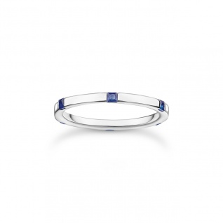 Thomas Sabo Ring Silber " Blaue Steine" TR2396-699-32-54