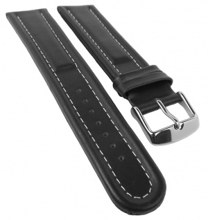 Eichmüller Lederband, glatt | schwarz mit Kontrastnaht | XL-Überlänge 34140 - Vorschau 2