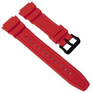 Casio Uhrarmband 16mm Resin rot W-218H-4BVER, W-214H