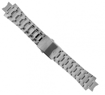 Casio Uhrenarmband XL Edelstahl silbern für Edifice EFR-539D EFR-539RB