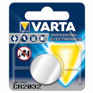 Varta Knopfzelle Batterie 3V Ersatzbatterie CR2032 Lithium für Armbanduhren 34289