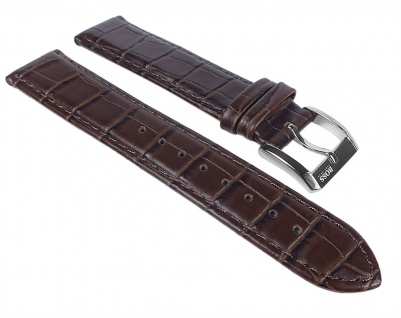 Hugo Boss Uhrenarmband Leder Band Braun mit Krokoprägung 20mm für 1512342