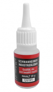 Schwanheimer Industriekleber schnelltrocknend temperaturbeständig 1K-Kleber 20g