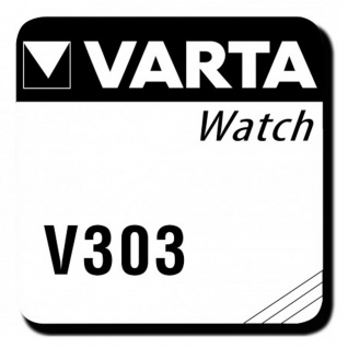 Varta Knopfzellen V303 Batterie SR44SW Silver 1, 55V SR1154SW für Armbanduhren