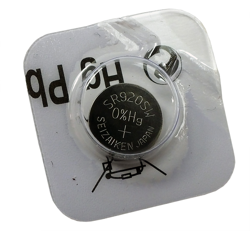 Seizaiken Knopfzelle SR920SW Batterie V371 Silver 1, 55V Hg Pb für Armbanduhren