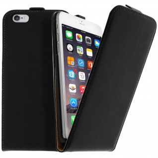 Vertikale Flip-Schutzhülle ultradünn für Apple iPhone 6 Plus, 6s Plus â€? Schwarz