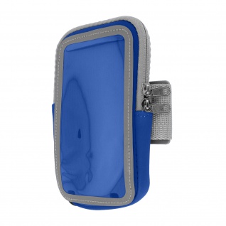 Smartphone Sportarmband Arm oder Unterarm Reißverschlusstasche - Blau