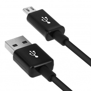 Micro-USB auf USB- Ladekabel Aufladen & Synchronisierung â€? 57cm â€? Schwarz