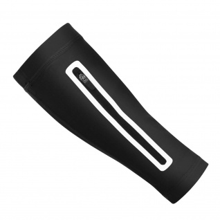 Sportarmband mit Reißverschluss, rutschfest und dehnbar, Größe XXL - Schwarz