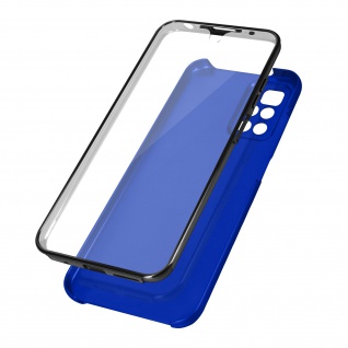 Schutzhülle für Xiaomi Redmi 10, Vorder- + Rückseite Blau