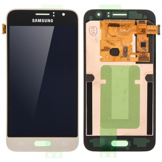 Original Samsung LCD Komplettset mit Touchscreen Samsung Galaxy J1 2016 â€? Gold