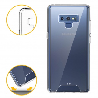 Cristal Hybrid Schutzhülle, Backcover für Samsung Galaxy Note 9 Transparent