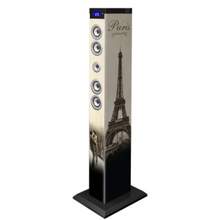 BigBen Bluetooth Paris Turmlautsprecher, 30W Audioleistung, LCD-Display