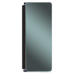 Halddurchsichtige Klapphülle mit Spiegel Design Samsung Z Fold 2 - Schwarz