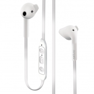 Defunc Hybrid BT In-Ear Kopfhörer mit Kabel, 5 Std. Akkulaufzeit Weiß