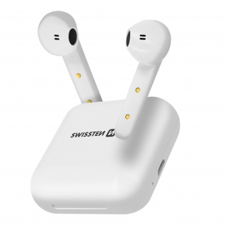 Bluetooth TWS In-ear Kopfhörer mit Ladebox, Swissten Flypods â€? Weiß