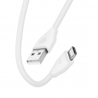 USB /Micro-USB Kabel 2.1A Lade- und Synchronisationskabel 20cm CK21 Inkax Weiß 1
