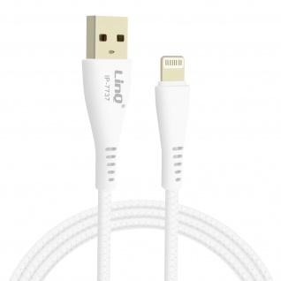 LinQ weißes USB auf Lightning Lade-/Datenkabel sicheres Aufladen 1m